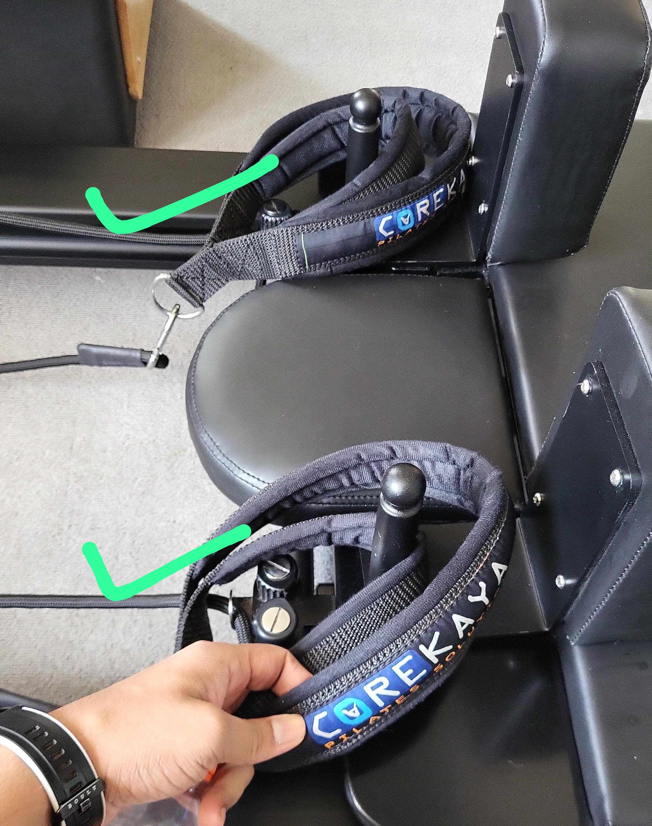 Noise-Free Pilates Double Loop Straps