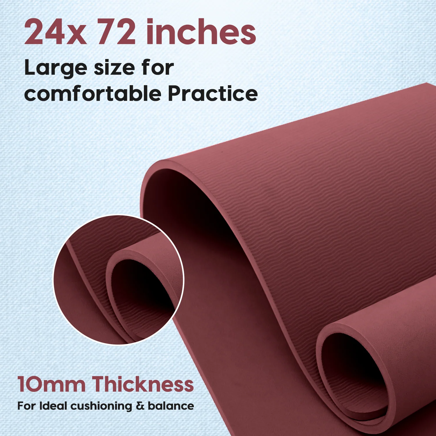 Pilates Mat (10MM — 30×72 inches)