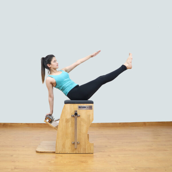 CoreKaya Pilates Wunda Chair - A versatile and ergonomic fitness chair for all levels.